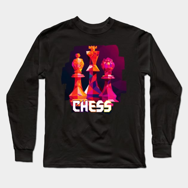 Chess Long Sleeve T-Shirt by Pixy Official